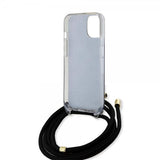 Guess iPhone 15 Skal Crossbody Cord Svart