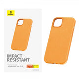 Baseus iPhone 15 Skal Fauxther Series Orange