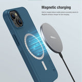 Nillkin iPhone 15 Skal Frosted Shield Pro MagSafe Blå