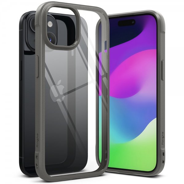Ringke iPhone 15 Skal Fusion Bold Grå