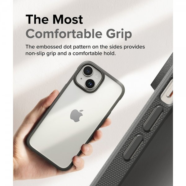 Ringke iPhone 15 Skal Fusion Bold Grå
