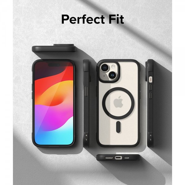 Ringke iPhone 15 Skal Fusion Bold Magnetic Matte Black
