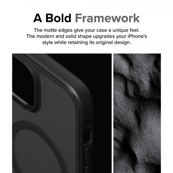 Ringke iPhone 15 Skal Fusion Bold Magnetic Matte Black