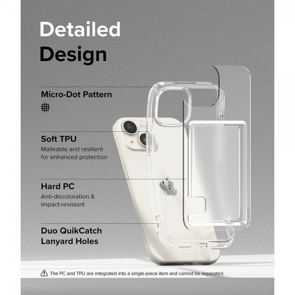 Ringke iPhone 15 Skal Fusion Card Clear