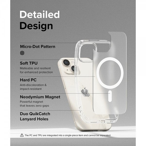 Ringke iPhone 15 Skal Fusion Magnetic Matte