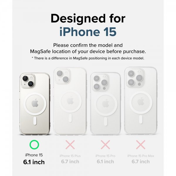 Ringke iPhone 15 Skal Fusion Magnetic Matte