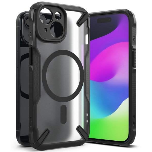 Ringke iPhone 15 Skal Fusion X Magnetic Matte Black