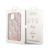Guess iPhone 15 Skal G Cube MagSafe Rosa
