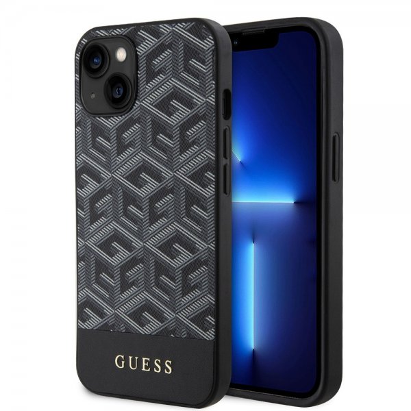 Guess iPhone 15 Skal G Cube MagSafe Svart
