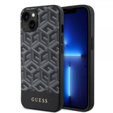 Guess iPhone 15 Skal G Cube MagSafe Svart