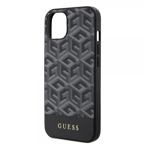 Guess iPhone 15 Skal G Cube MagSafe Svart