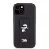 Karl Lagerfeld iPhone 15 Skal Grip Stand Function Svart