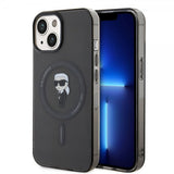 Karl Lagerfeld iPhone 15 Skal Ikonik MagSafe Svart