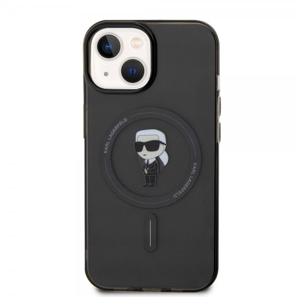 Karl Lagerfeld iPhone 15 Skal Ikonik MagSafe Svart