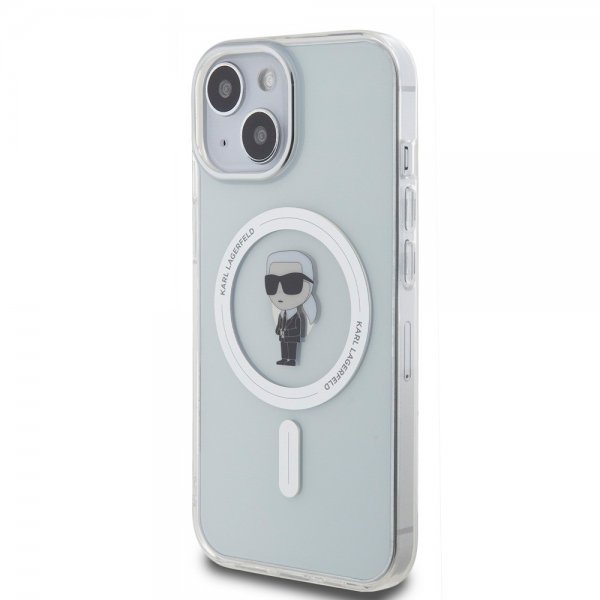 Karl Lagerfeld iPhone 15 Skal Ikonik MagSafe Transparent
