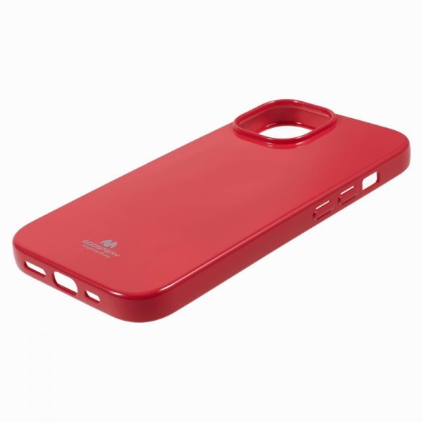 Mercury iPhone 15 Skal Jelly Glitter Magenta