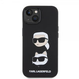Karl Lagerfeld iPhone 15 Skal Karl & Choupette Svart