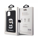 Karl Lagerfeld iPhone 15 Skal Karl & Choupette Svart