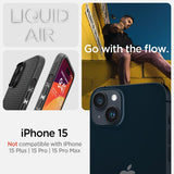 Spigen iPhone 15 Skal Liquid Air Matte Black