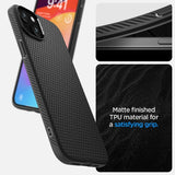 Spigen iPhone 15 Skal Liquid Air Matte Black