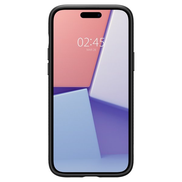 Spigen iPhone 15 Skal Liquid Air Matte Black