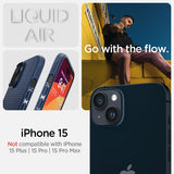 Spigen iPhone 15 Skal Liquid Air Navy Blue