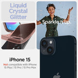 Spigen iPhone 15 Skal Liquid Crystal Glitter Rose Quartz