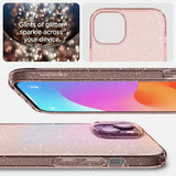 Spigen iPhone 15 Skal Liquid Crystal Glitter Rose Quartz