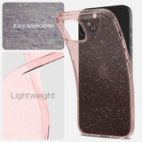 Spigen iPhone 15 Skal Liquid Crystal Glitter Rose Quartz