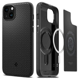 Spigen iPhone 15 Skal Mag Armor MagFit Matte Black