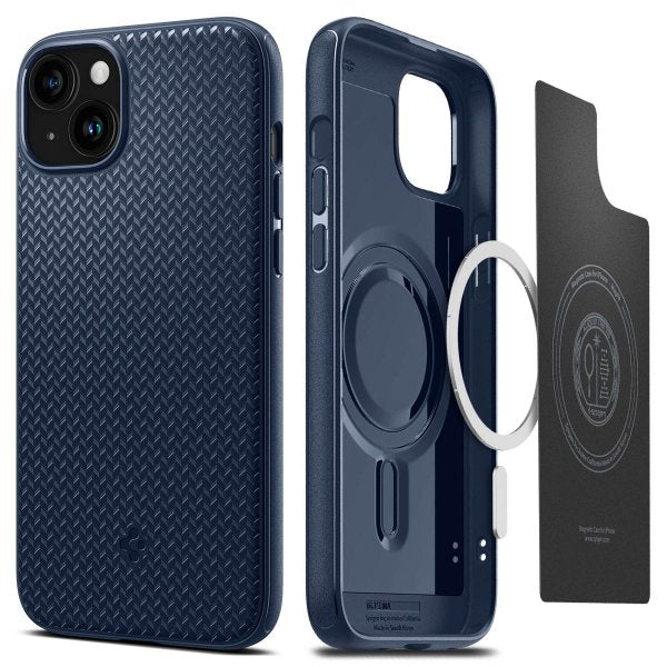 Spigen iPhone 15 Skal Mag Armor MagFit Navy Blue