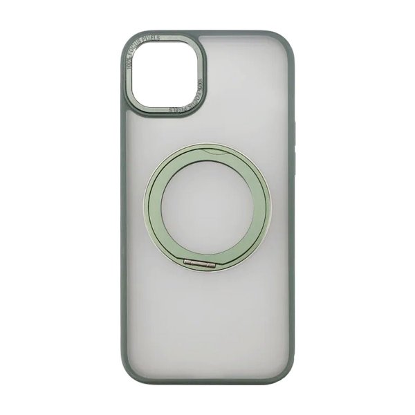 Rvelon iPhone 15 Skal Roterbart MagSafe Stativ Grön