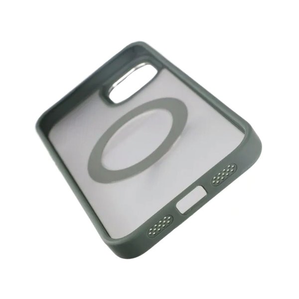 Rvelon iPhone 15 Skal Roterbart MagSafe Stativ Grön