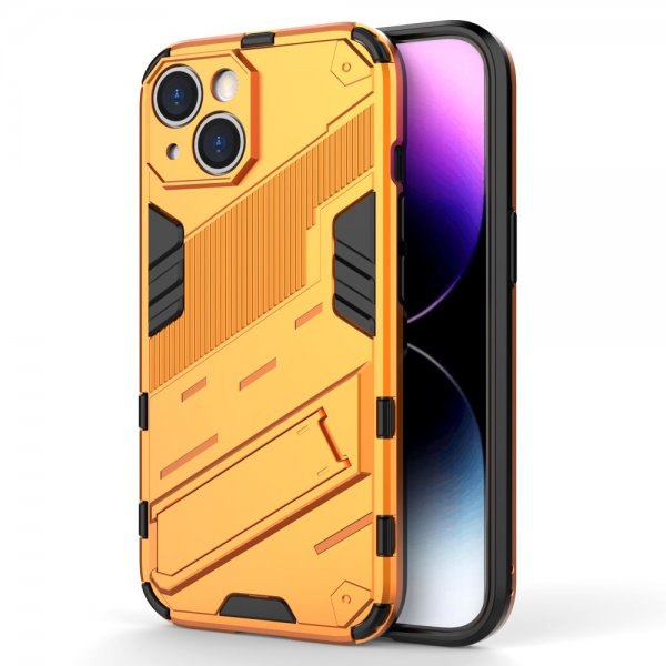 iPhone 15 Skal med Stativ Orange
