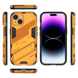 iPhone 15 Skal med Stativ Orange