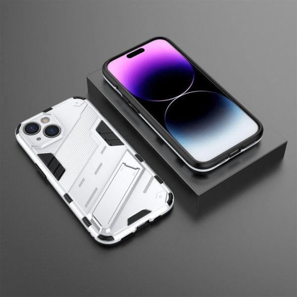 iPhone 15 Skal med Stativ Vit