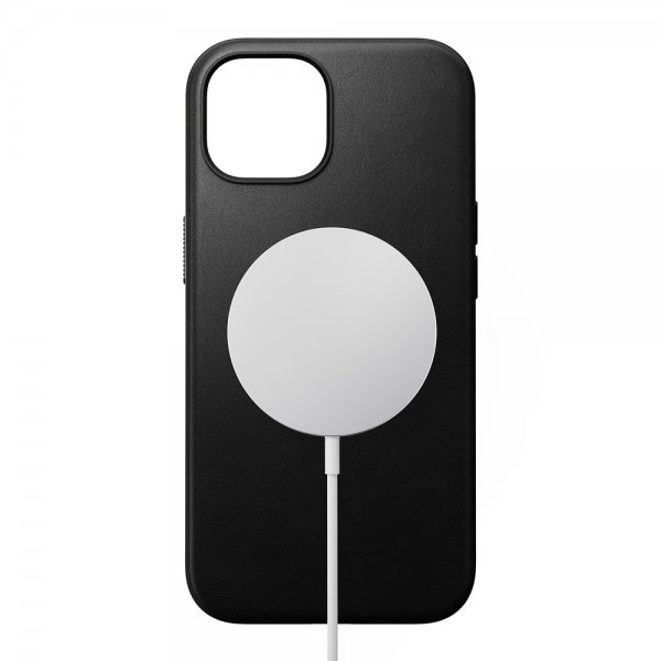 Nomad iPhone 15 Skal Modern Leather Case Svart