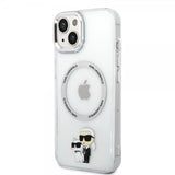 Karl Lagerfeld iPhone 15 Skal NFT Karl & Choupette Transparent