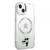 Karl Lagerfeld iPhone 15 Skal NFT Karl & Choupette Transparent