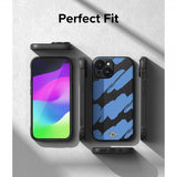 Ringke iPhone 15 Skal Onyx Design Blue Brush