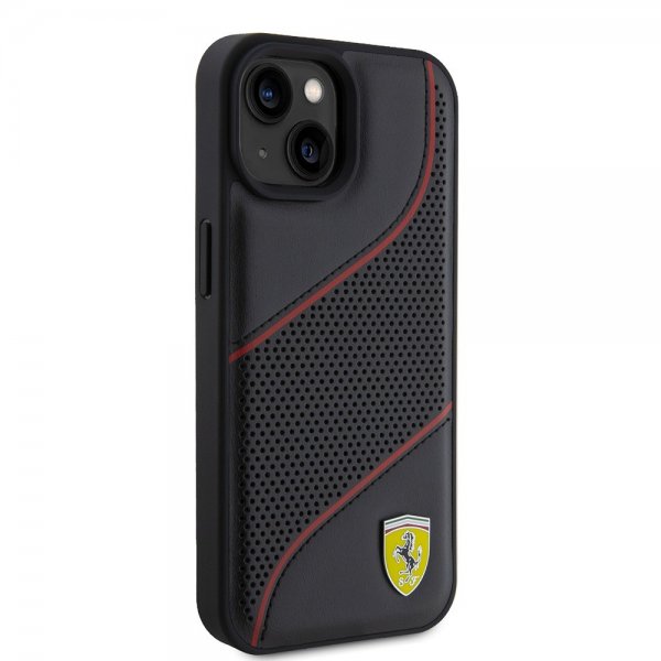 Ferrari iPhone 15 Skal Perforerad Svart