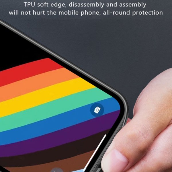 X-Level iPhone 15 Skal Pläterad Kant Svart