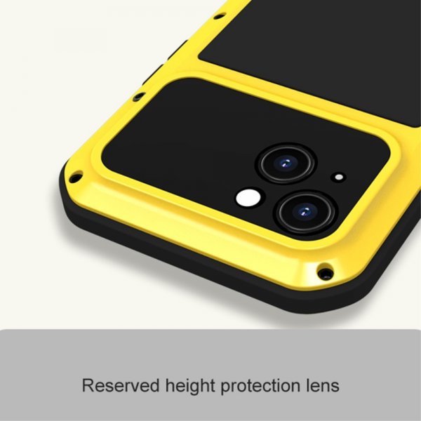 Love Mei iPhone 15 Skal Powerful Case Silver