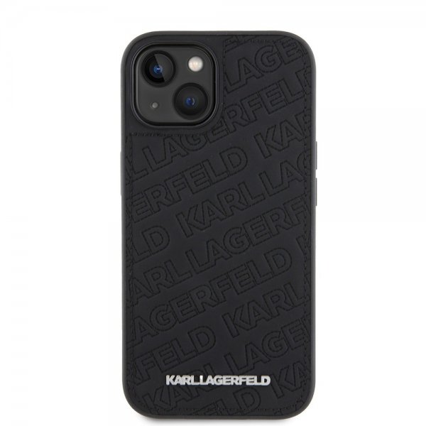 Karl Lagerfeld iPhone 15 Skal Quilted K Pattern Svart