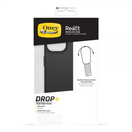 Otterbox iPhone 15 Skal React Necklace MagSafe Svart