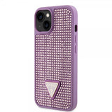 Guess iPhone 15 Skal Rhinestone Lila