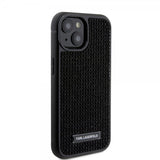 Karl Lagerfeld iPhone 15 Skal Rhinestone Svart