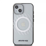 Mercedes Benz iPhone 15 Skal Rhombus Pattern MagSafe AMG Transparent