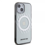 Mercedes Benz iPhone 15 Skal Rhombus Pattern MagSafe AMG Transparent