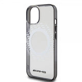 Mercedes Benz iPhone 15 Skal Rhombus Pattern MagSafe AMG Transparent